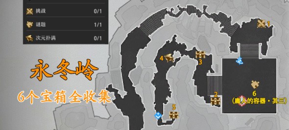 崩坏星穹铁道永冬岭宝箱位置分享-崩坏星穹铁道永冬岭全宝箱位置